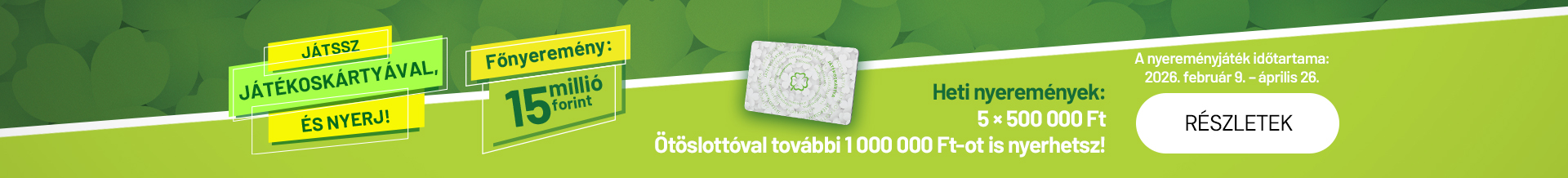 Tavaszi Játékoskártya akció