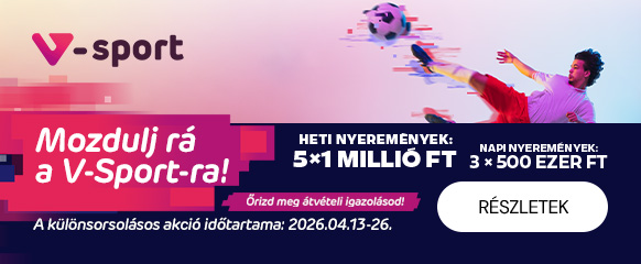 Áprilisi V-sport akció