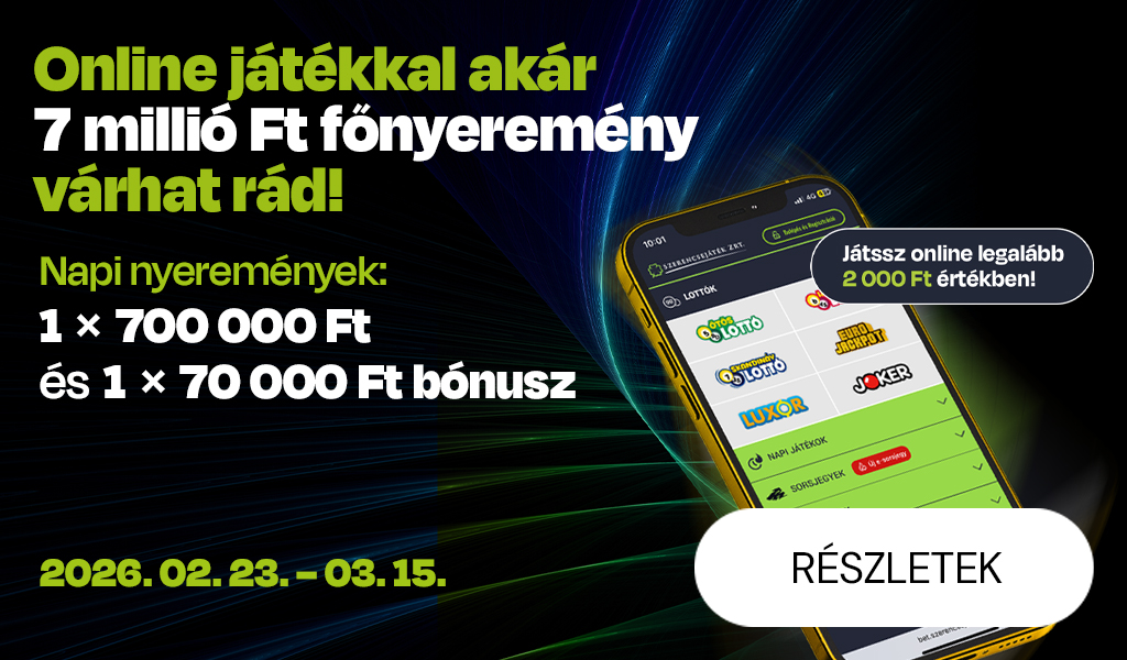 Online szerencsejáték képernyőkép nyereményjátékokkal