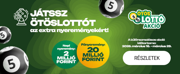 Márciusi Ötöslottó akció