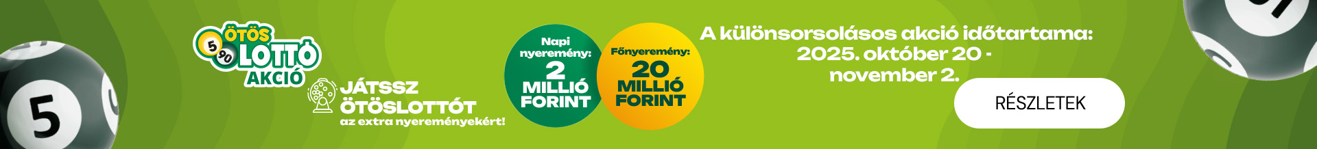 Októberi Ötöslottó akció